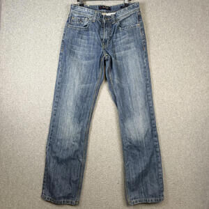 Yaso Brand Men's Size 30x32 Light Wash Blue Straight Classic Leg Jeans